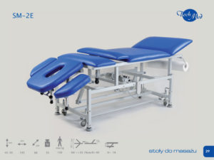 SM-2 E Stół do masażu z elektryczną regulacją wysokości