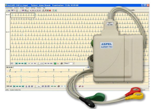 Holetry EKG. HolCARD 24W Alfa System A703 v.201 (Rejestrator +Oprogramowanie)