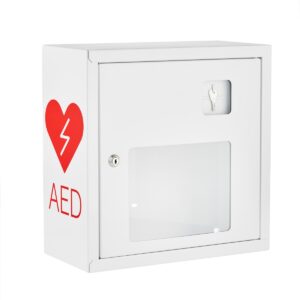 Szafka ASB na defibrylator AED Key-lock White, Red