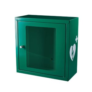 Szafka ASB na defibrylator AED Audio Magnet Green, White