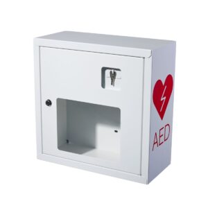 Szafka ASB na defibrylator AED Audio Key-lock White, Red