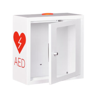 Szafka ASB na defibrylator AED Audio LED Magnet White, Red